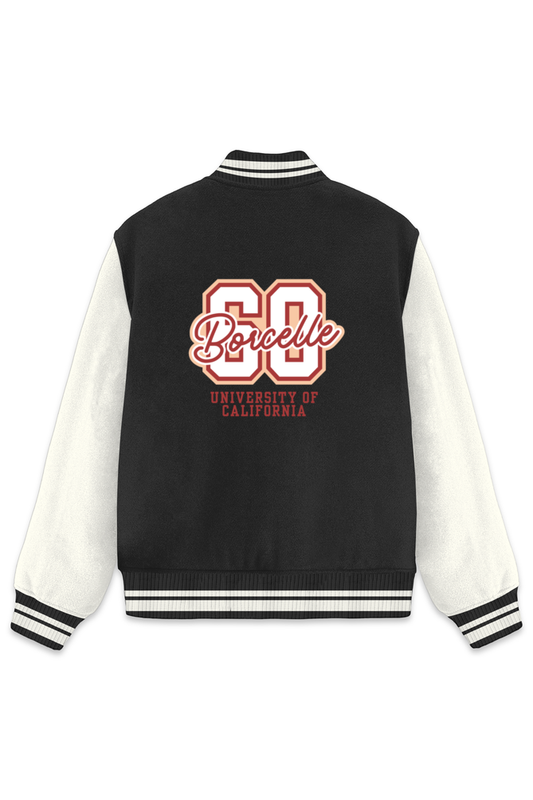 Unisex Varsity Jacket Black comfyclothcrew