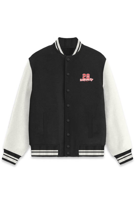 Unisex Varsity Jacket (Black) comfyclothcrew