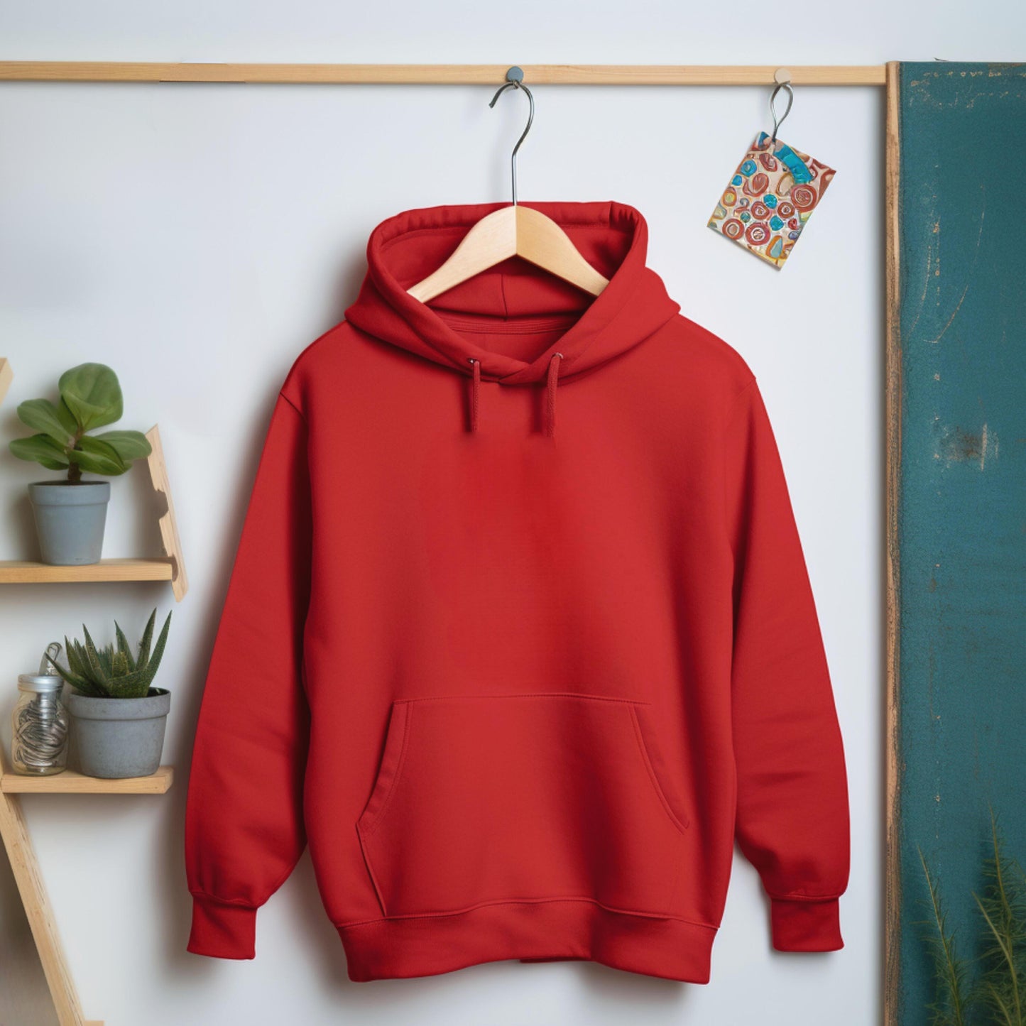 Unisex Red Hooded SweatShirt comfyclothcrew